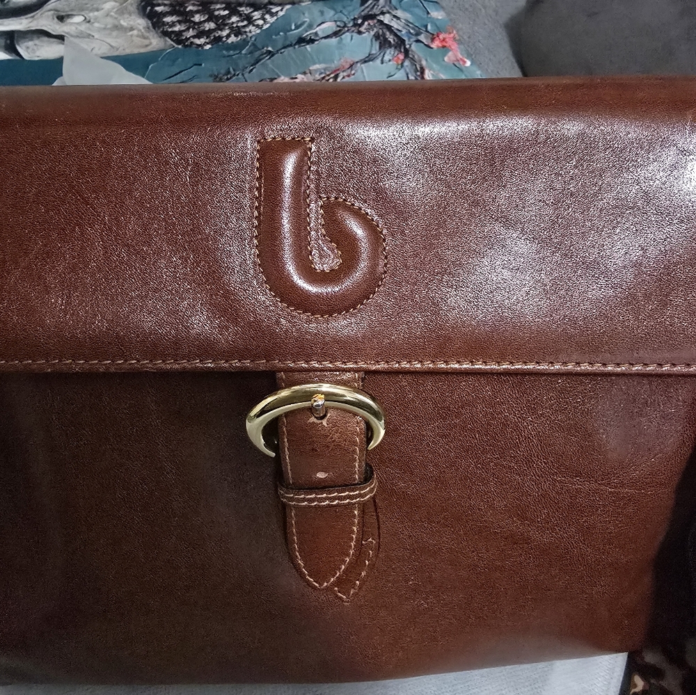 Bettina Vintage Brown Leather Handbag (Made In Italy) - Picture 3 of 9
